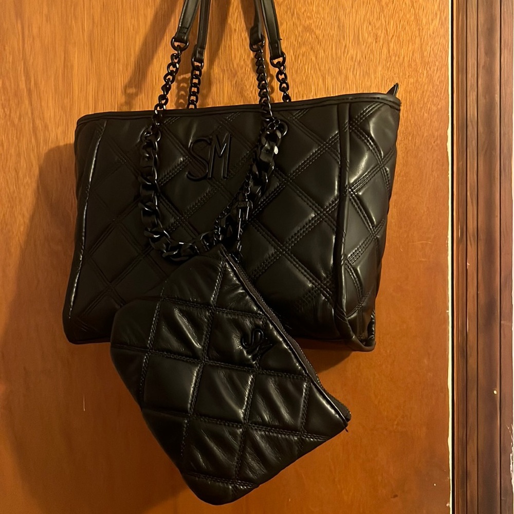 Jet Black Steve Madden Shoulder Purse